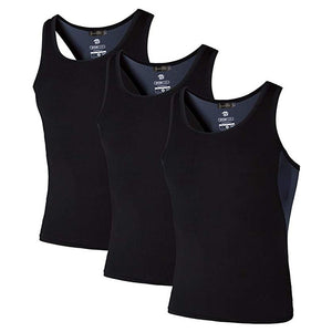 Jeansian 3 Pack Sport débardeur hauts hauts chemises sans manches en cours d'exécution Grym entraînement Fitness Compression mince LSL3306