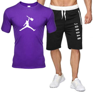 2piece set men outfits jordan 23 t-shirt shorts summer short set tracksuit men sport suit jogging sweatsuit basketball jersey
