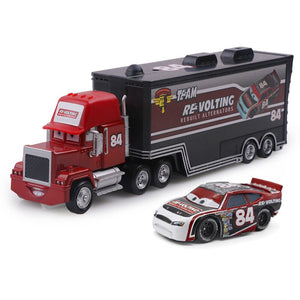 Disney Pixar Cars 2 3 Toys Lightning McQueen Jackson Storm Mack Uncle Truck 1:55 Diecast Model Car Toy Children Christmas Gift