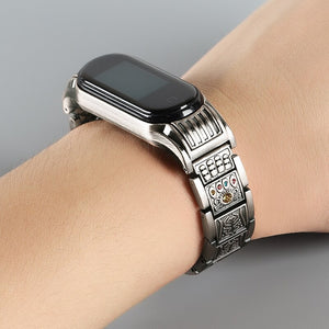 Metal bracelet for mi band 3 4 5 NFC Stainless Steel Replacement Strap For xiaomi Mi Band 5 band4 Strap Miband 5 Accessories