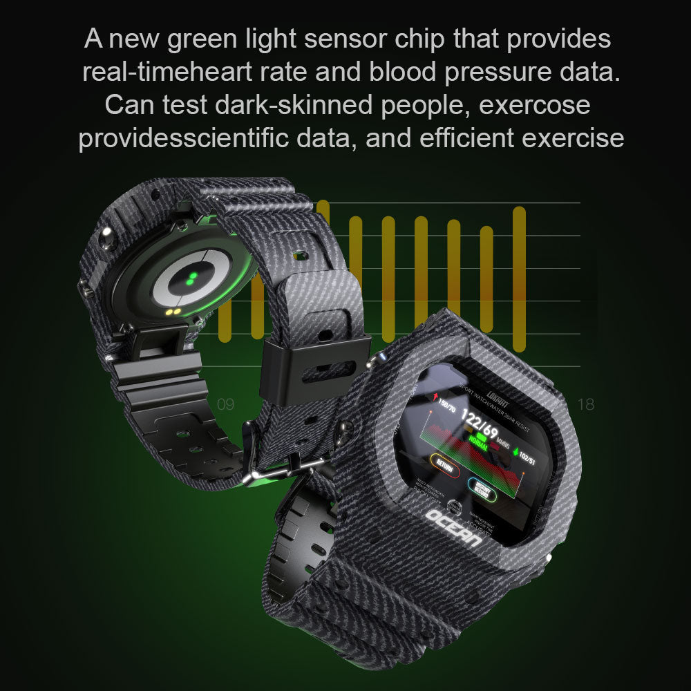 LOKMAT océan montre intelligente hommes Fitness Tracker pression artérielle Message pousser moniteur de fréquence cardiaque horloge Smartwatch femmes pour Android