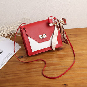 Women's Sling Bag 2020 spring new elegant fashion wild shoulder messenger bag with ribbon casual mobile phone change bag handbag
