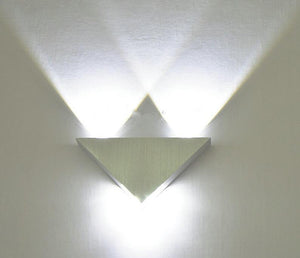 Modern Led Wall Lamp 3W Aluminum Body Triangle Wall Light For Bedroom Home Lighting Luminaire Bathroom Light Fixture Wall Sconce