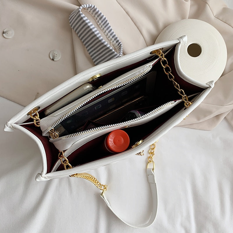 Lingge chain bag fashion female bag lady shopping bag casual shoulder bag new female bag messenger bag mobile phone bag