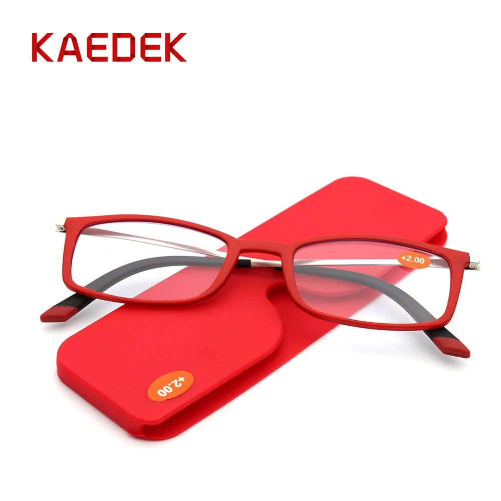 KAEDEK Ultralight Reading Glasses Men Women Unbreakable Glasses High-definition Resin Glasses Presbyopic Prescription Eyewear