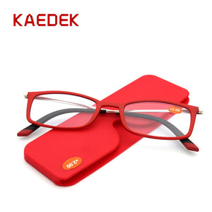 KAEDEK Ultralight Reading Glasses Men Women Unbreakable Glasses High-definition Resin Glasses Presbyopic Prescription Eyewear