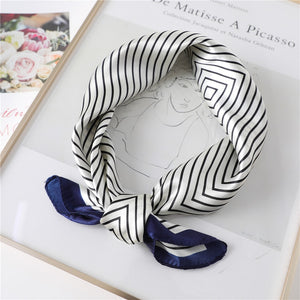 Women Square Silk Scarf Chiffon Satin Lady Hair Neck Foulard  Scarves Shawl Wrap Female Bandana Head Kerchief Hijab Headband