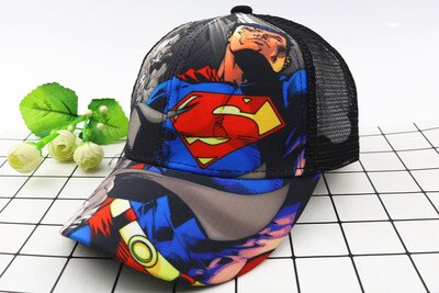 Anime Disney Marvel Frozen Mickey Mouse Kids Hat Boy Girl Travel Caps Spiderman Mickey Minnie Baby Caps Figure Gift Toys 2-8Y
