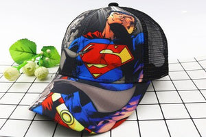 Anime Disney Marvel Frozen Mickey Mouse Kids Hat Boy Girl Travel Caps Spiderman Mickey Minnie Baby Caps Figure Gift Toys 2-8Y