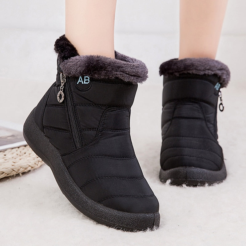 Women Boots 2020 Fashion Waterproof Snow Boots For Winter Shoes Women Casual Lightweight Ankle Botas Mujer Warm Winter Boots
