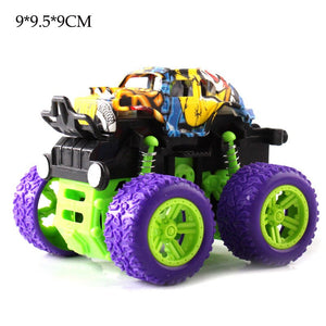 Mini inertiel tout-terrain véhicule Pullback enfants jouet voiture en plastique Friction cascadeur voiture Juguetes Carro enfants jouets pour garçons