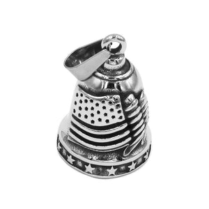 Live To Ride Eagle Biker Bell Pendant Stainless Steel Wings Skull Rose Lady Rider Masonic USA Flag Indians Pendant Gift P0496
