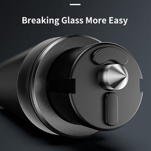 Baseus Mini Car Window Glass Breaker Seat Belt Cutter Safety Hammer Life-Saving Escape Hammer Cutting Knife Interior Accessories