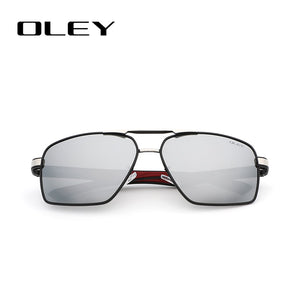 OLEY-lunettes de soleil polarisées en aluminium | Design Classic Pilot, lunettes à verres de changement de couleur pour hommes Oculos de sol accepter un logo personnalisé