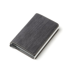 Aluminum Metal Credit Business Mini Card Wallet 2020 Dropshipping Man Women Smart Wallet Business Card Holder Hasp Rfid Wallet