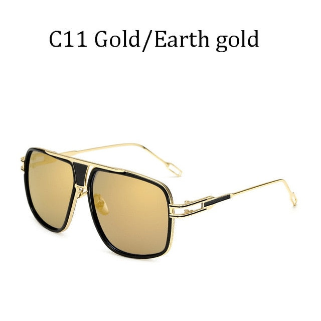 Lunettes de soleil rétro de haute qualité | Grand cadre pour hommes, lunettes de conduite carrées pour femmes, lunettes de soleil 12 couleurs Gafas, nouvelle mode 2019