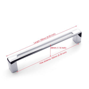 Furniture Handles Chrome Kitchen Cabinet handles Knobs Cupboard Wardrobe Pulls Modern Funiture Door Handles Drawer Button Handle