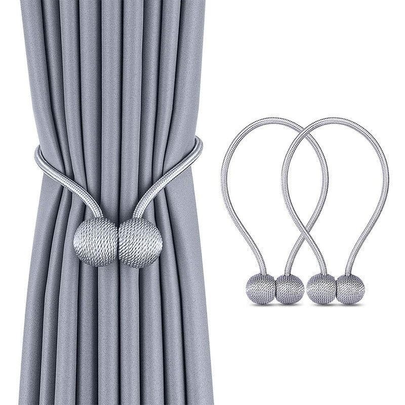 Rideau de boule magnétique perle 1 pièce | Pince à corde de liaison, dos de support, Clips de boucles, Accessoires Accessoires support de crochet, décorations de maison