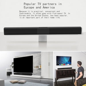 Sound Bar Speaker Bluetooth 3.0 Wireless Music Speaker EDR Home Theater Audio With Aux TF Card Microphone Stereo Speaker