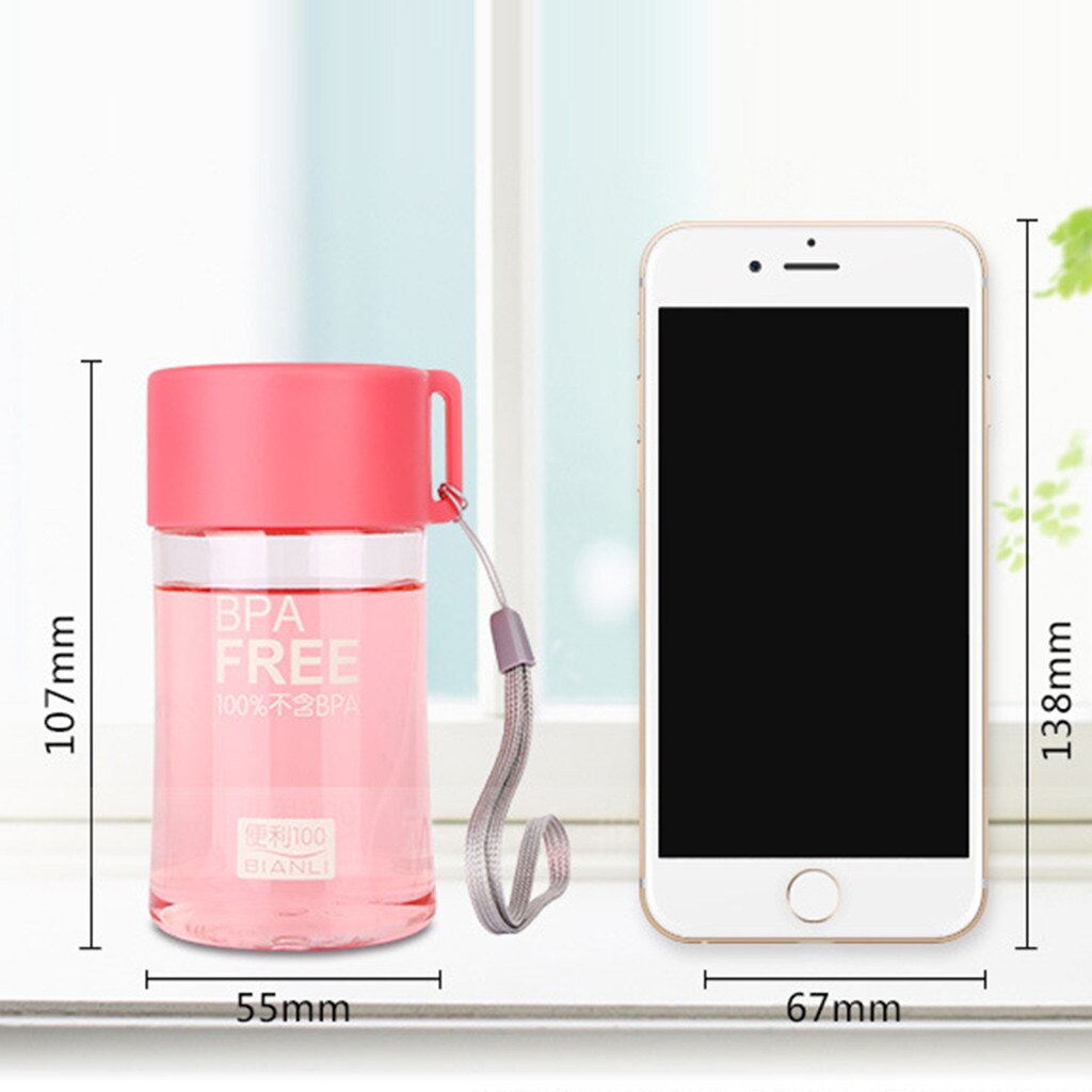 Portable Water Bottle Bpa Free Plastic Juice Water Cup Kids Adults Sport Camping Travel Water Bottles 150 ML Botellas Para Agua