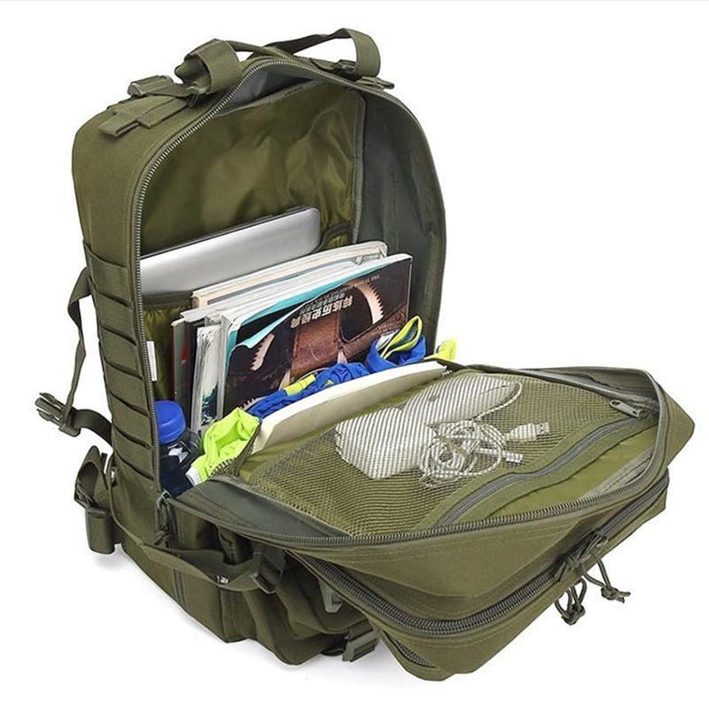50L Large Capacity Men Army Military Tactical Backpack 3P Softback Outdoor Waterproof Bug Rucksack Hiking Camping Hunting Bags