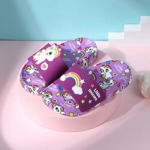 Kids Slippers For Boy Girl Slippers Pvc Soft Bottom Non-slip Beach Sandals Children Summer Lovely Kids Home Bathroom Flip Flops