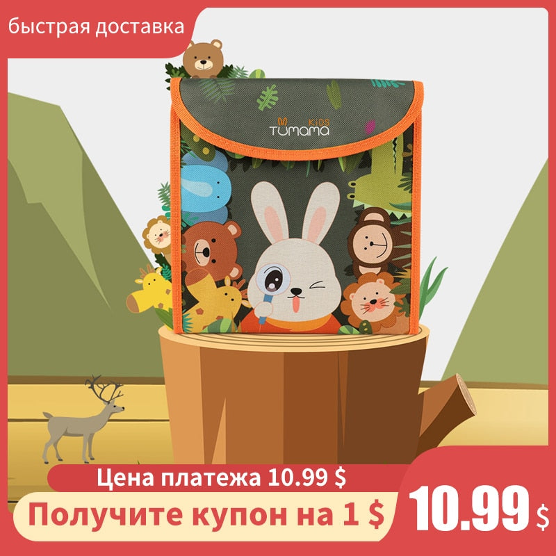 Tumama Drawing Board Book Animal Coloring Book DIY Blackboard Painting with Felt-tip Pens Kids Toys Birthday Gift libro pizarra