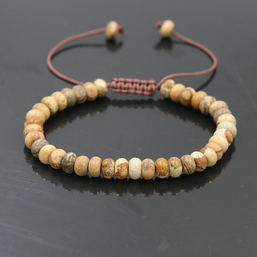 Trendy Abacus Beads Bracelet Men Indian Onyx Stone Women Bracelet Lucky Chakra Friendship Couples Bracelet Female Jewelry Gift
