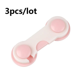 QWZ Child Safety Cabinet Lock Baby Proof Security Protector Drawer Door Cabinet Lock Plastic Protection Kids Safety Door Lock