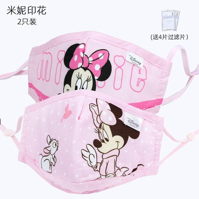 Disney Mickey Mouse Mask Children Adult Face Mouth Mask Washable Dust Mask Pm 2.5 Filter Mask Cartoon Cotton Mask