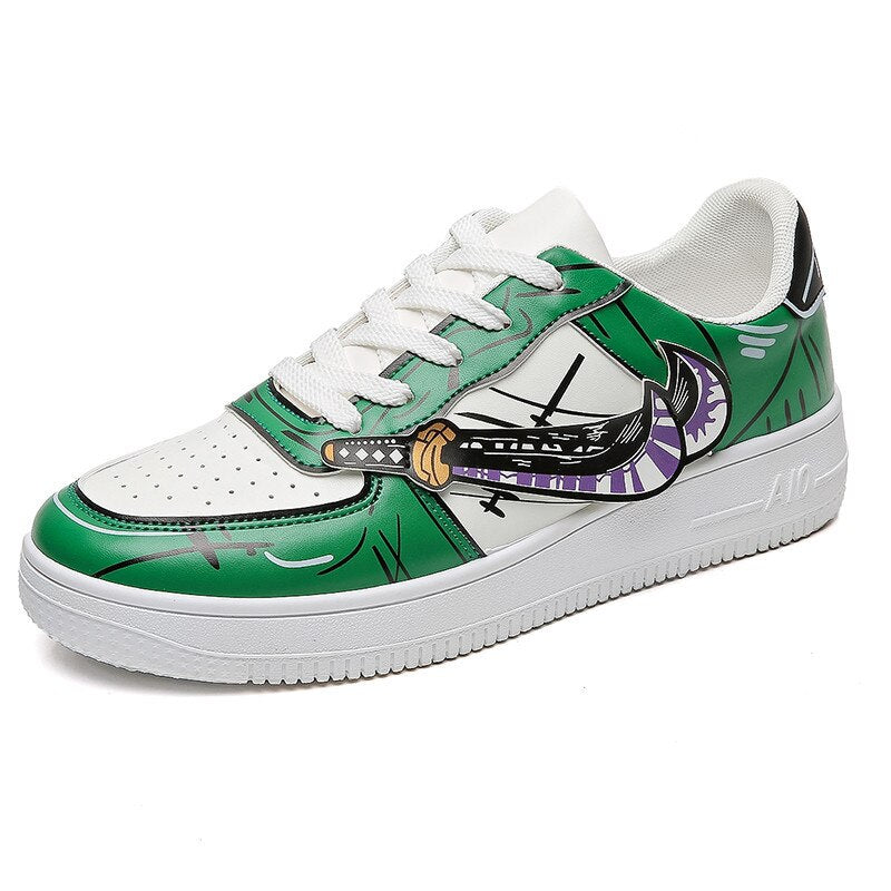 Men Sneakers Summer Breathable Shoes Super Light Casual Shoes Anime One Piece Print Male Tenis Masculino Sneakers