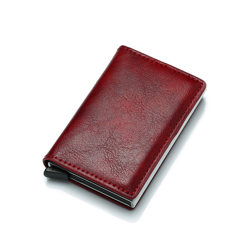 DIENQI Carbon Fiber Card Holder Wallets Men Brand Rfid Black Magic Trifold Leather Slim Mini Wallet Small Money Bag Male Purses