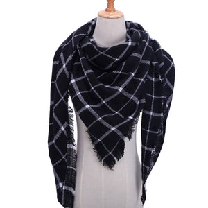 Designer 2020 knitted spring winter women scarf plaid warm cashmere scarves shawls luxury brand neck bandana pashmina lady wrap