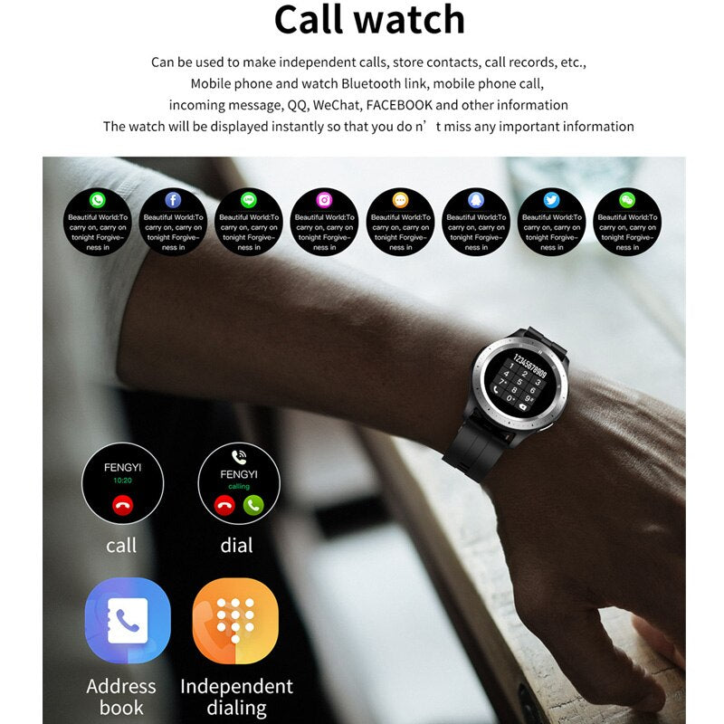 Smart Watch Men Women Bluetooth Call Full Touch Screen