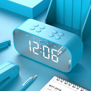 X9 BT501 BT506 Bluetooth Portable Mini Bass Wireless Mirror Remote Control Speaker Digital Music Sound Handfree FM Loudspeaker