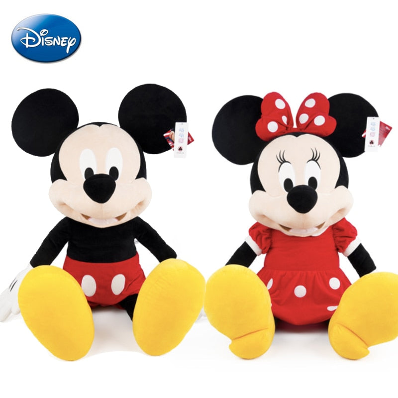 New 10/30/40/50cm Mickey Mouse Minnie Plush Dolls Animal Stuffed Toys Birthday Christmas Gift for Kids