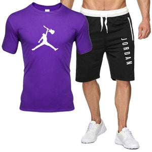 2piece set men outfits jordan 23 t-shirt shorts summer short set tracksuit men sport suit jogging sweatsuit basketball jersey