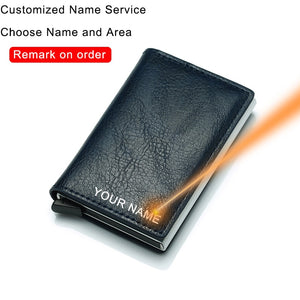 DIENQI Carbon Fiber Card Holder Wallets Men Brand Rfid Black Magic Trifold Leather Slim Mini Wallet Small Money Bag Male Purses