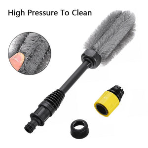 15'' Car Wheel Cleaning Brush Tire Washing Clean Tyre Alloy Soft Bristle Cleaner Super Soft Durable Practical Car Accessories