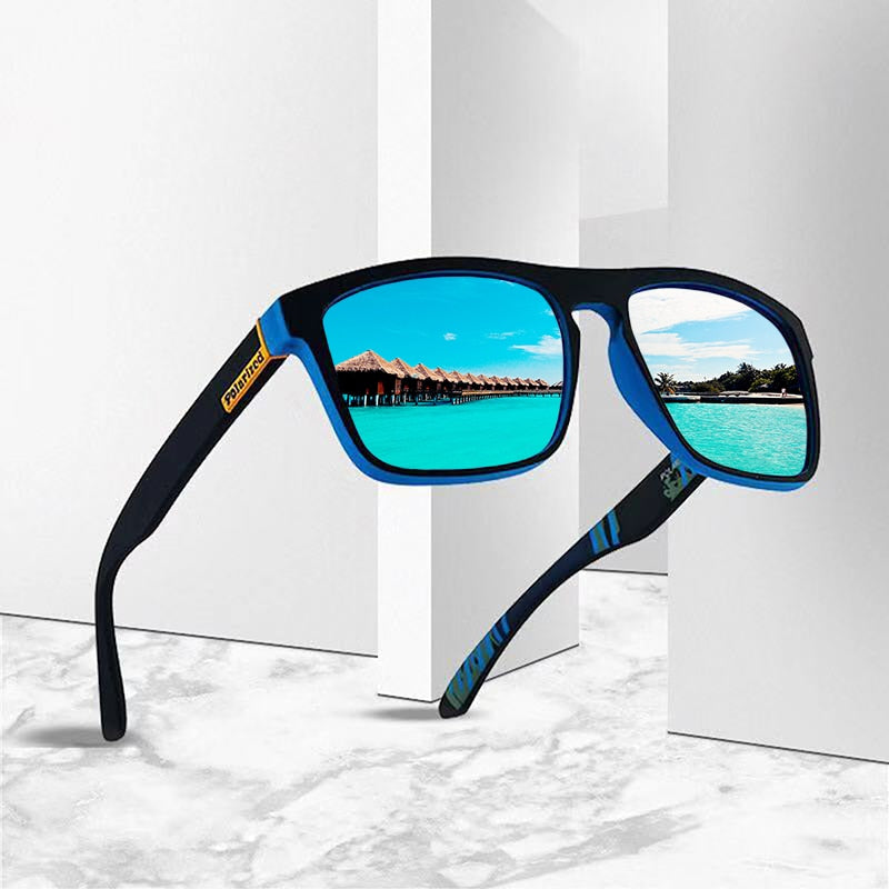 DJXFZLO 2020 nouveau mode gars lunettes de soleil polarisées lunettes de soleil hommes classique Design miroir mode carré dames lunettes de soleil hommes