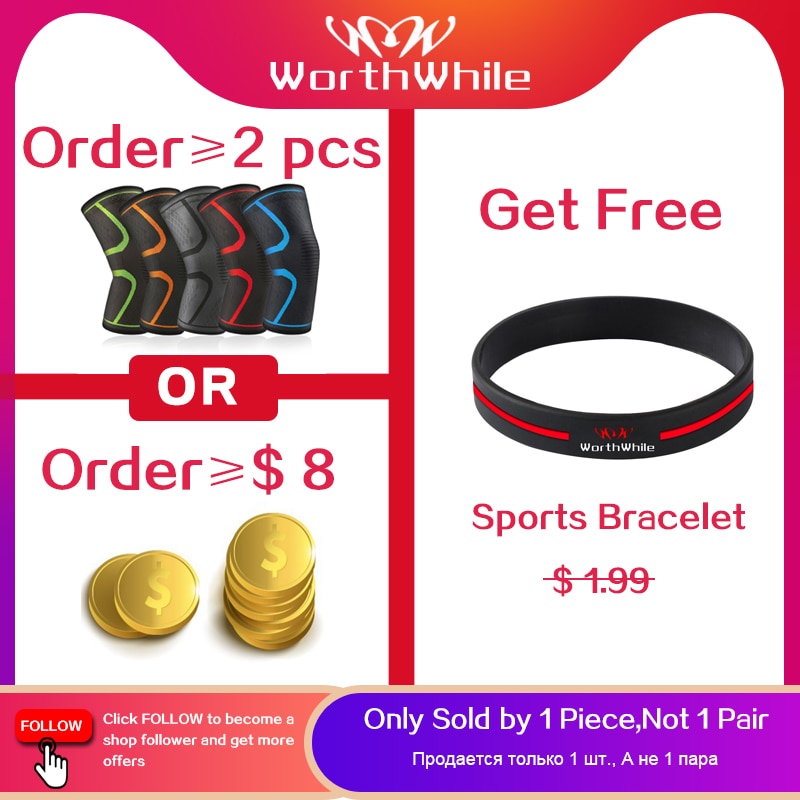 WorthWhil 1 PC Genouillères Élastiques En Nylon Sport Genouillères Équipement De Fitness Rotule Attelle en Cours D'exécution Basket-Ball Volley-Ball Soutien