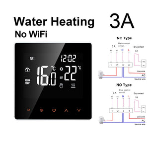 Thermostat intelligent d'avatto Tuya WiFi, télécommande électrique de température de chaudière d'eau/gaz de chauffage par le sol pour Google Home, Alexa