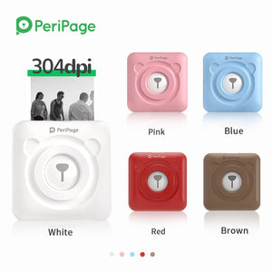 PeriPage Portable Thermal Bluetooth Printer 304dpi Thermal Picture Photo label Mini Printer for Android IOS Mobile Phone