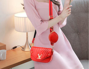Wide Strap 2020 Women PU Leather Small Handbags Famous Brand Designer Lady's Shoulder Crossbody Mini Bag Purses And Handbag