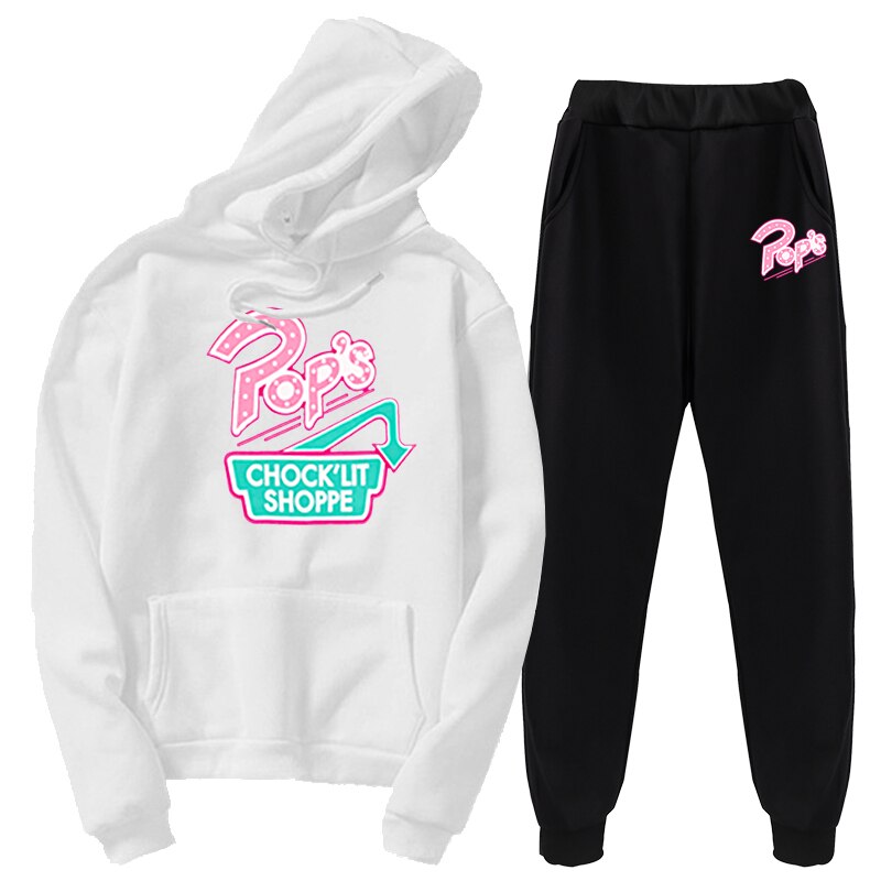Riverdale Pops Chock'lit Shop Sports suit 2 pieces set Hoodie General Clothing sets Street commuting Casual clothes hoodies Pan