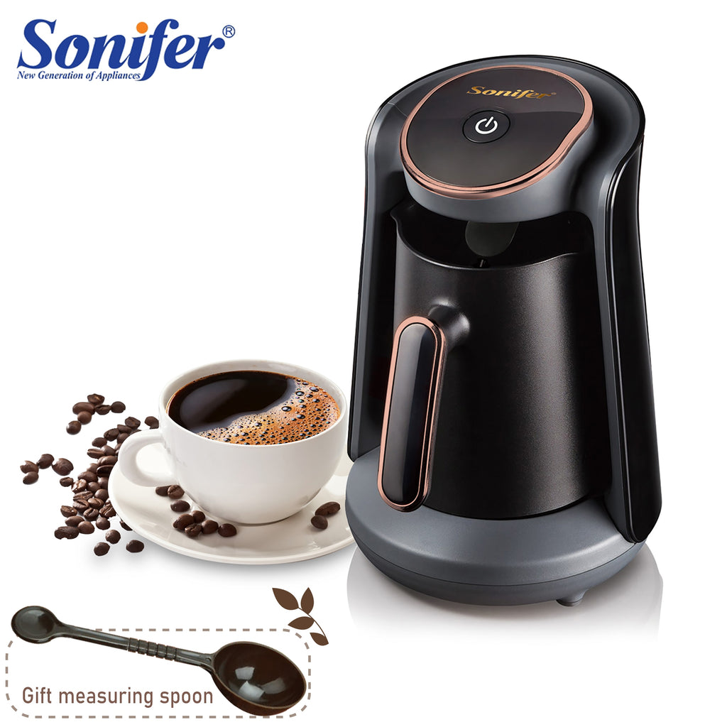800W Automatic Turkish Coffee Maker Machine Cordless Electric Coffee Pot Food Grade Moka Coffee Kettle for Gift 220V Sonifer