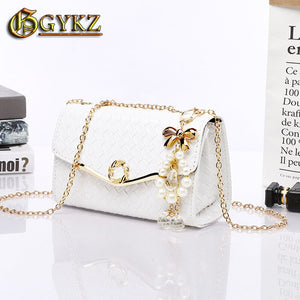 Gykz Satchel Handbag for Women Small Shoulder and Crossbody Chain Bag Luxury Designer Flap 2020 New Pu Korean High Quality Cheap