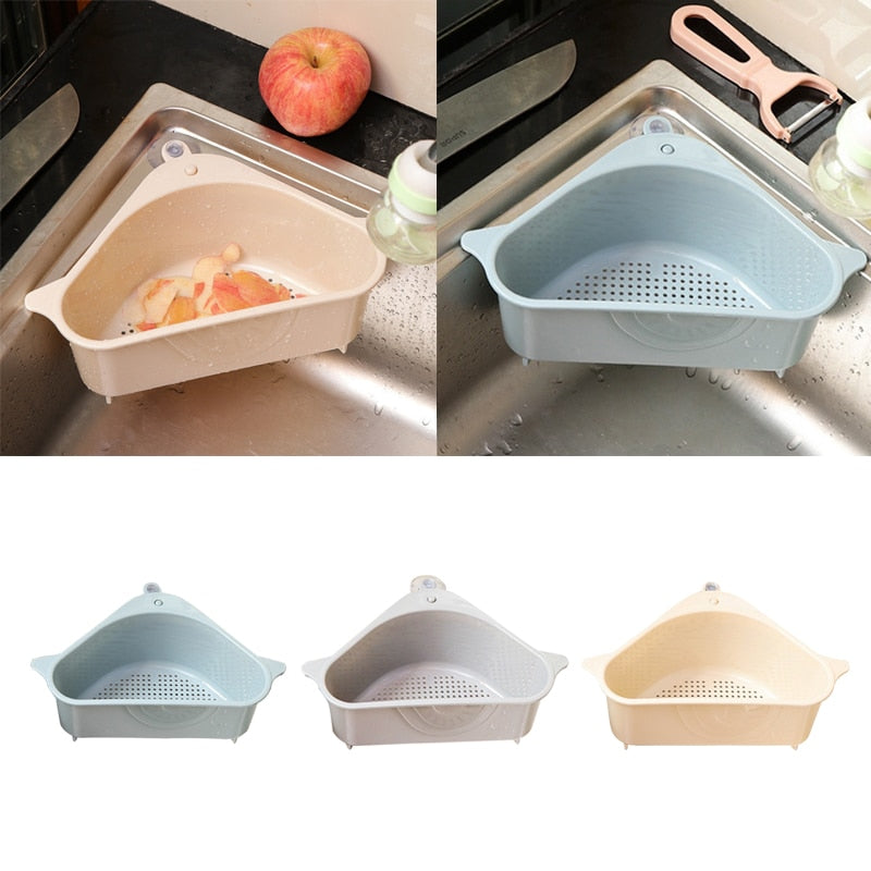 Multifonctionnel coin évier égouttoir étagère ventouse évier Drain panier bol porte-éponge cuisine salle de bain organisateur de rangement