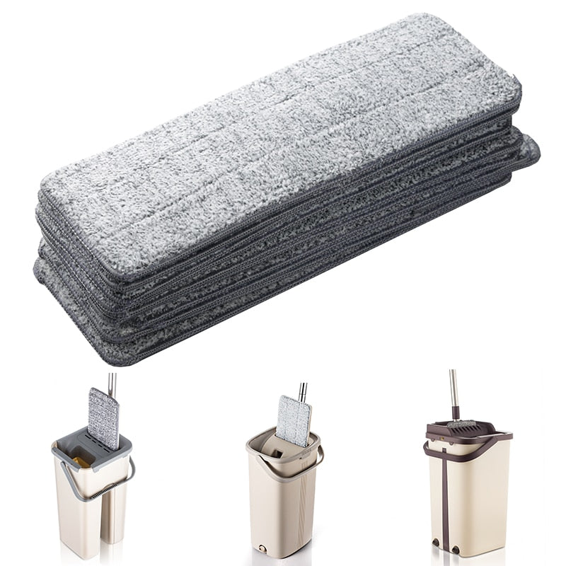 Home Floor Cleaning Mop And Bucket Microfiber mop cloth Replacement Practical Household Dust Reusable Cleaning tools