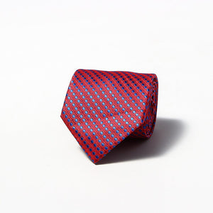 Luxury Fashion Striped Plaid Men's Tie Red Blue Grey Classic Neck Ties Leisure Business Wedding High Quality 8cm Silk Necktie